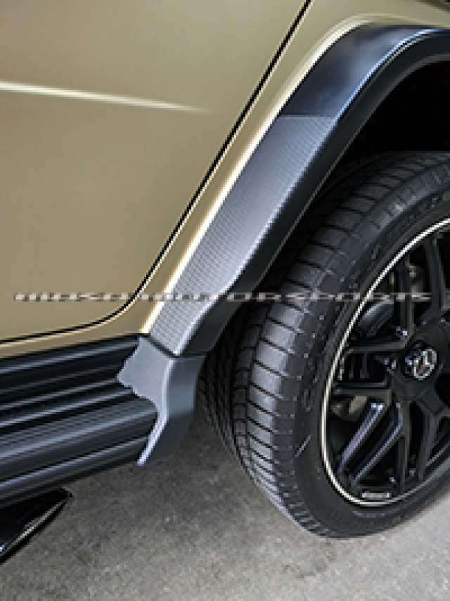 w463Gクラスリヤオーバーフェンダーカスタムカーボンシート