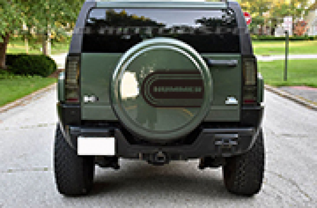 HUMMER H3 背面カバーカスタムカーボンシート